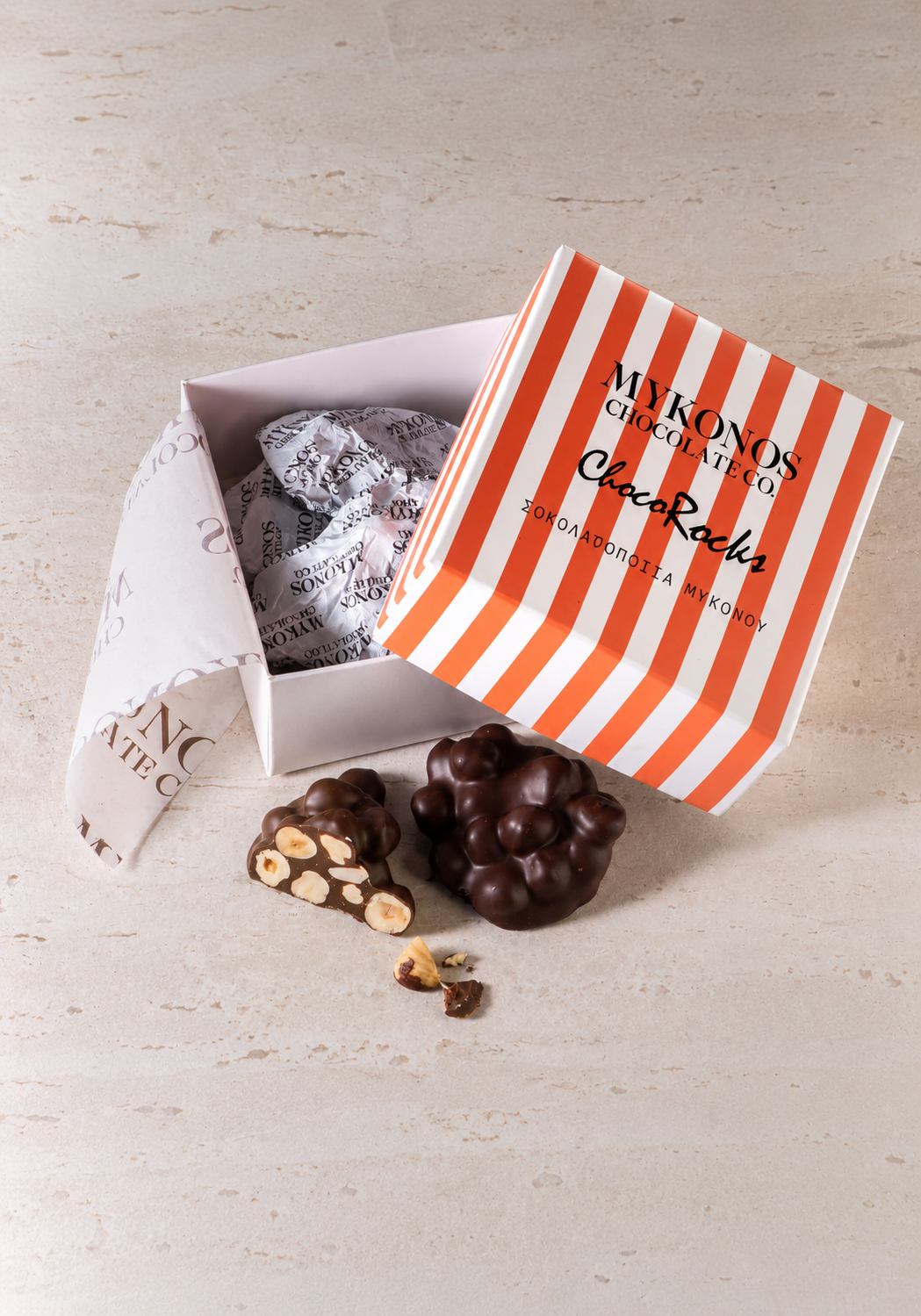 ChocoRocks DARK CHOCOLATE & ROASTED HAZELNUTS 150g